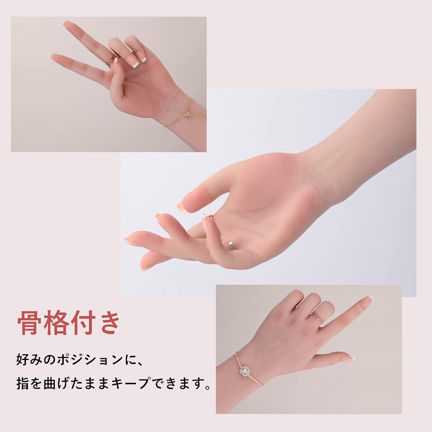 Amazon.co.jp: BodhiTCMシリコン製 ハンドモデル 女性用 実物大 骨格